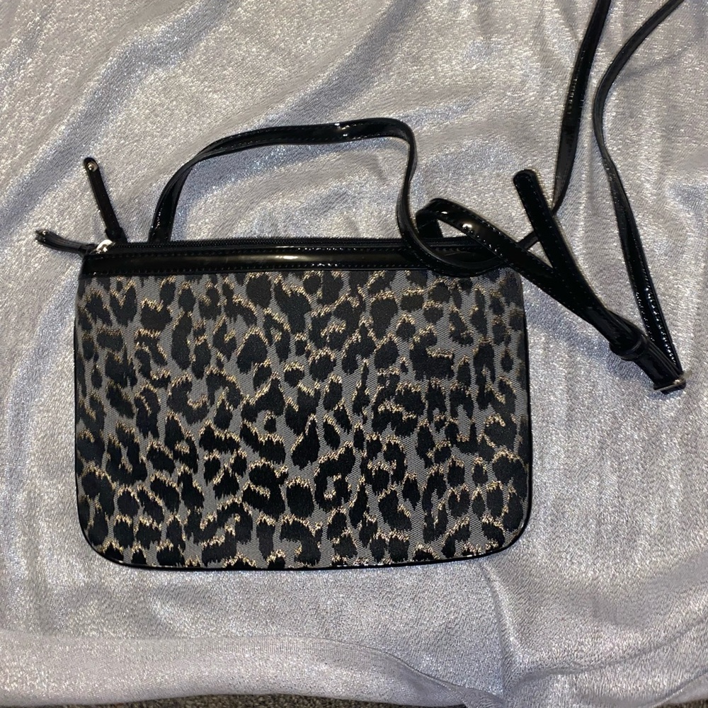 Nine West leopard print handbag excellent condition